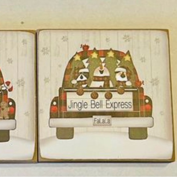 *Jingle Bell Express 4” Square Block - Picture 6 of 6